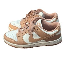 Nike Women's Dunks Pink “salmon” and White Sneakers